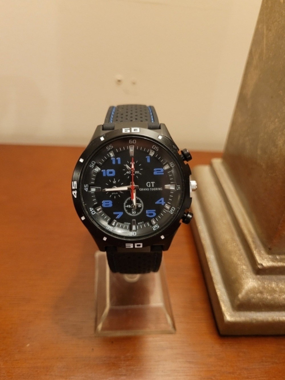 New Black and Blue GT Grand Touring Sport Men's Watch